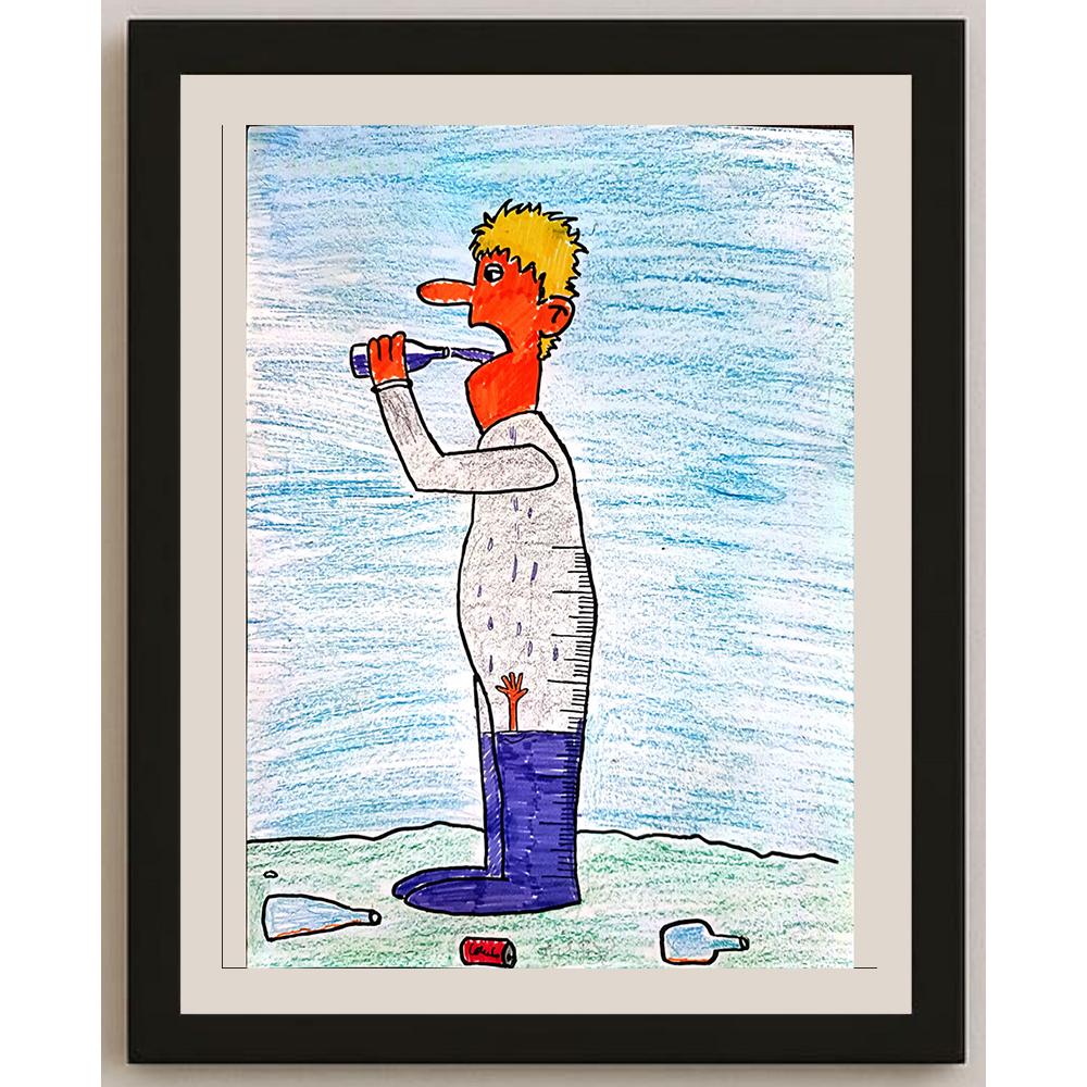 Arsen Lalic 29x21cm Orijinal Karikatür BOD04062