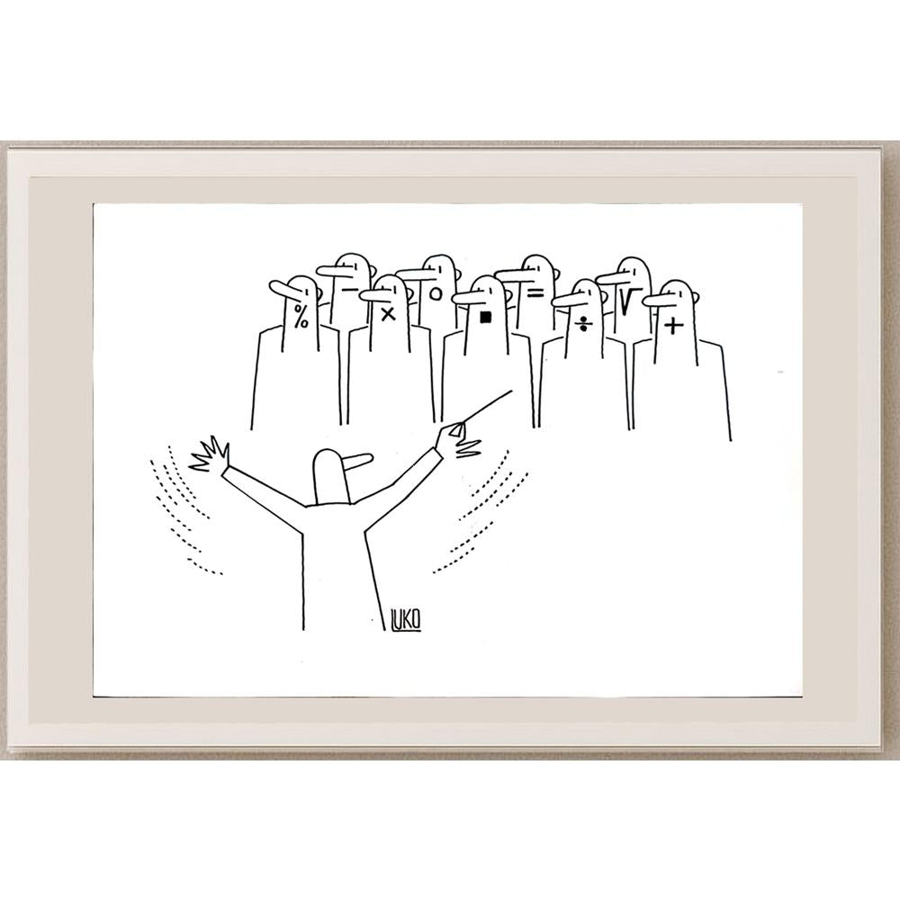 Peter Luko 33x24cm Orijinal Karikatür BOD04063