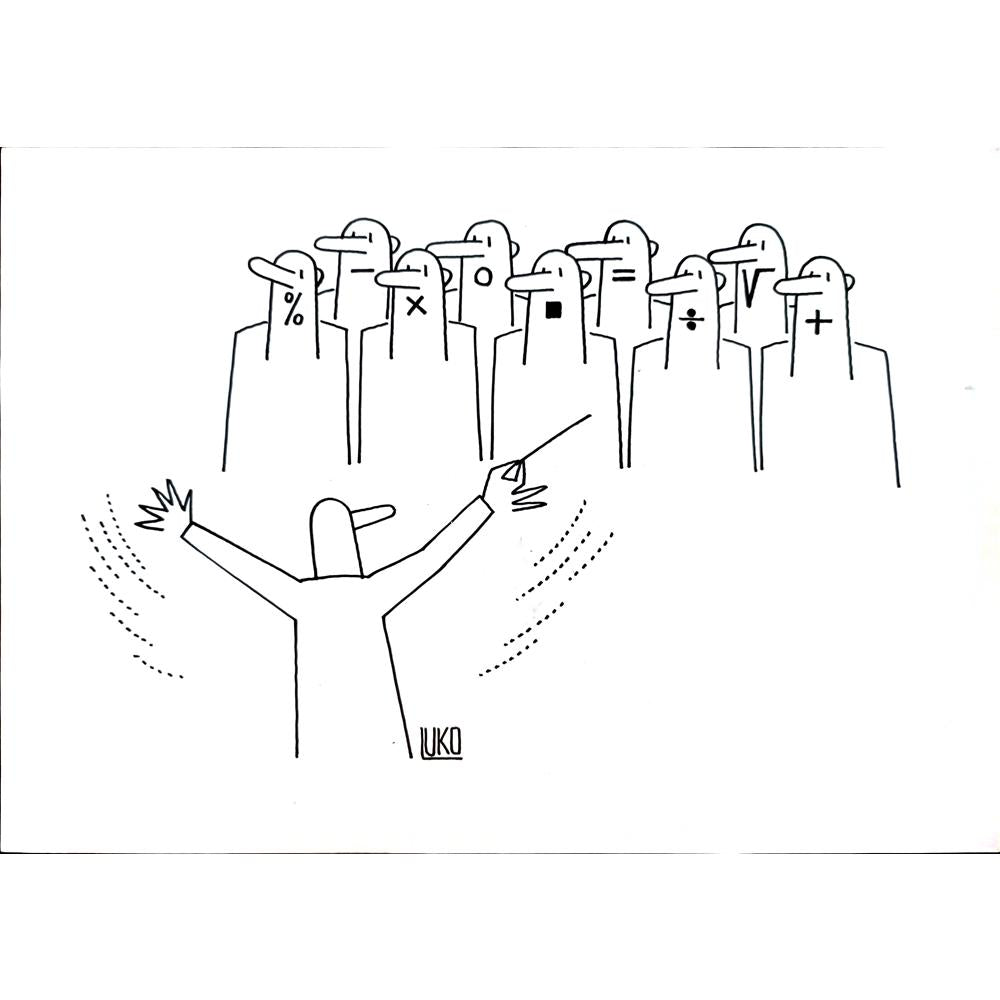 Peter Luko 33x24cm Orijinal Karikatür BOD04063