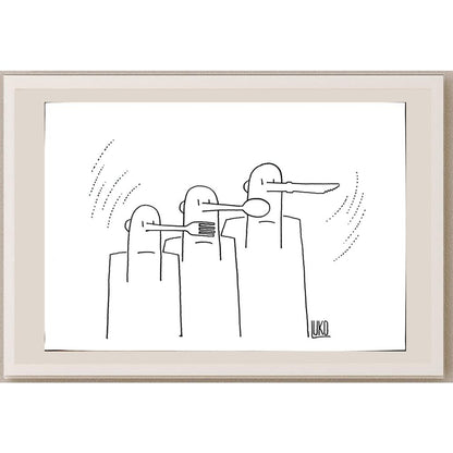 Peter Luko 29x21cm Orijinal Karikatür BOD04064