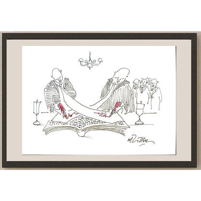 Gheorghita Ghinea Uriasu 21x15cm Orijinal Karikatür BOD04067