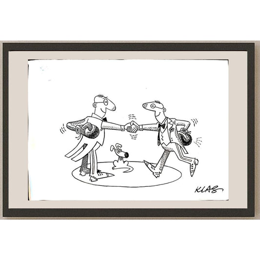 Alexsandar Klas 35x25cm Orijinal Karikatür BOD04072