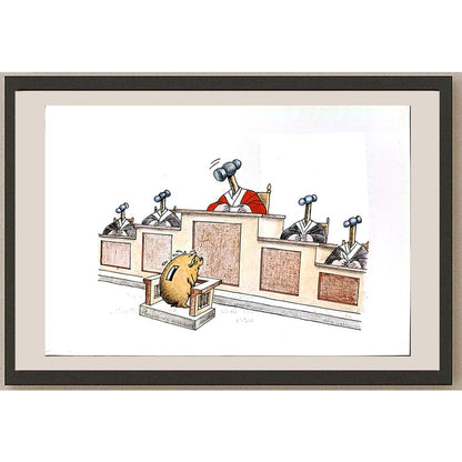 Feng Hui Cang 29x21cm Orijinal Karikatür BOD04079