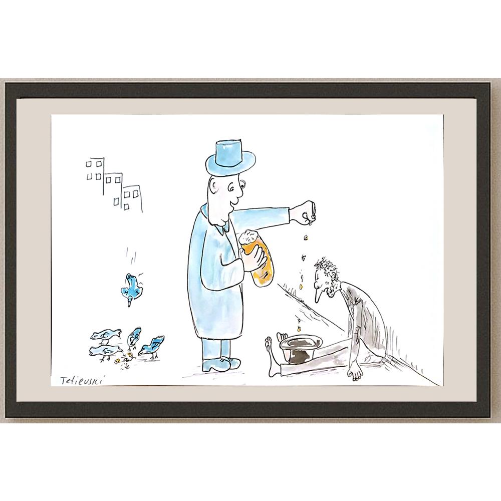 Michael Tetievski 29x21cm Orijinal Karikatür BOD04080