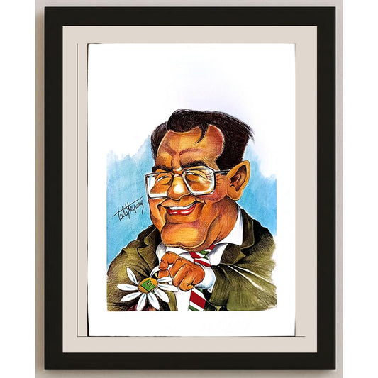Carlo Sterpone 29x21cm Orijinal Karikatür BOD04088