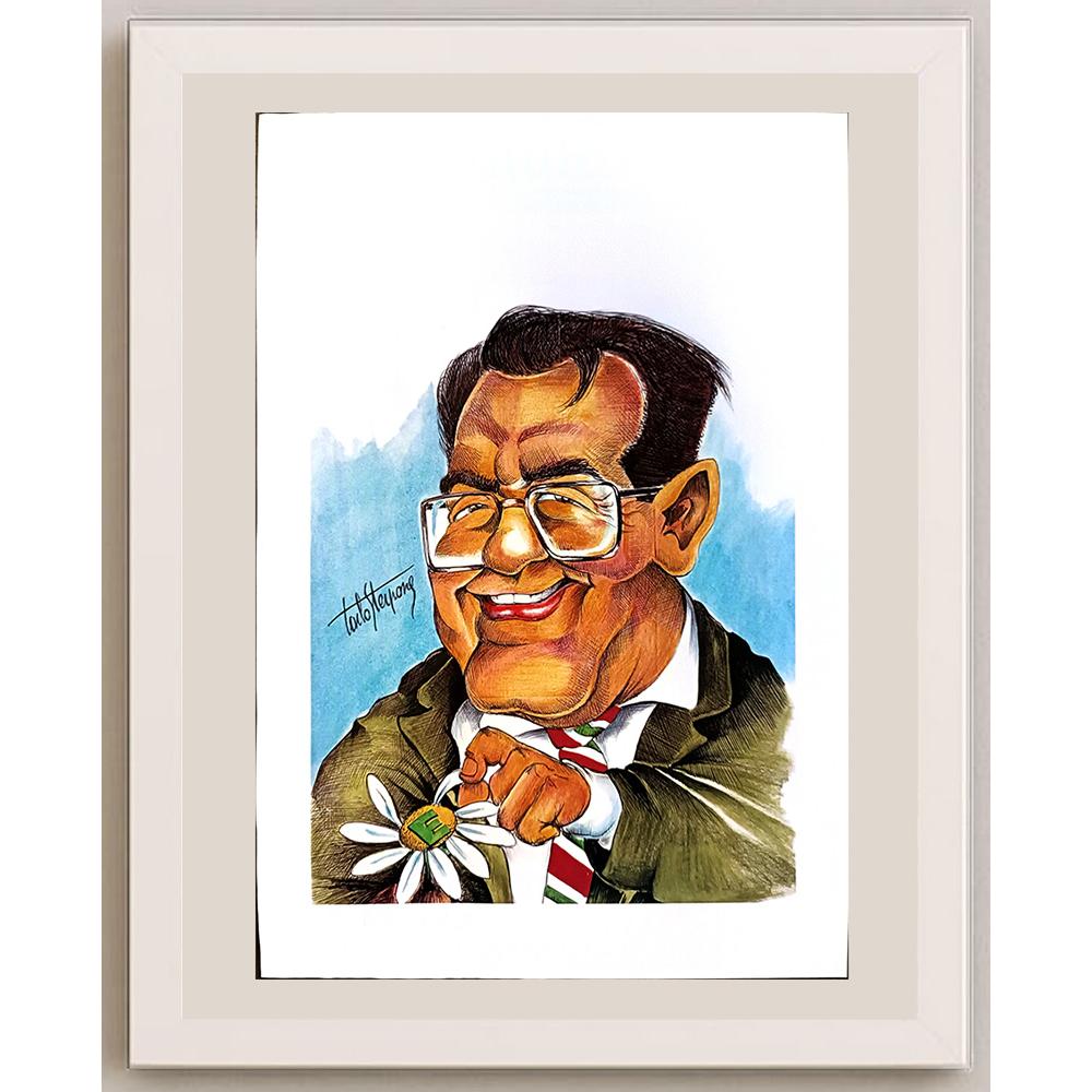 Carlo Sterpone 29x21cm Orijinal Karikatür BOD04088