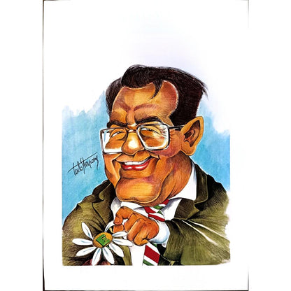 Carlo Sterpone 29x21cm Orijinal Karikatür BOD04088