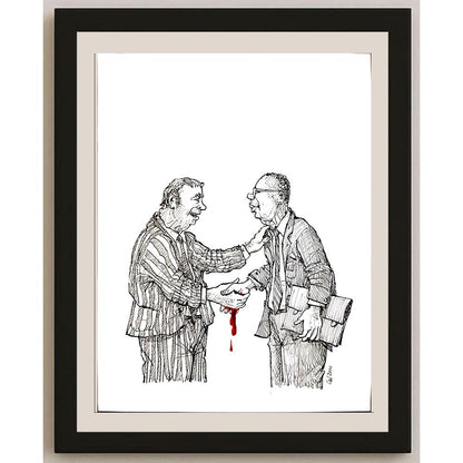 Luc Vernimmen 33x25cm Orijinal Karikatür BOD04092
