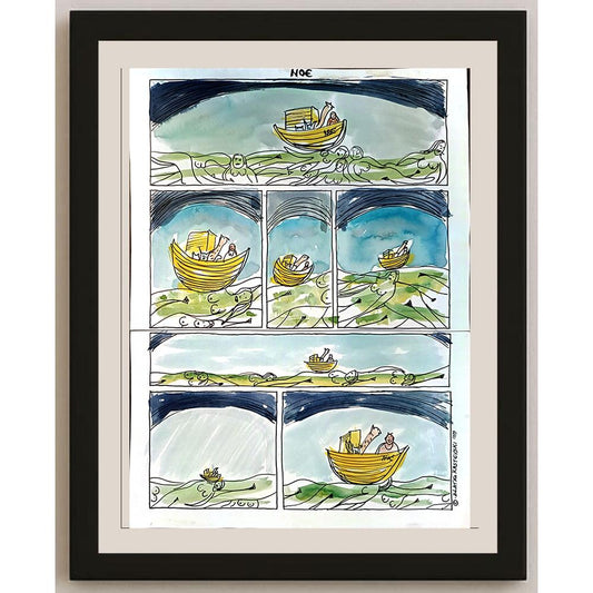 Zlatko Krstevski 35x25cm Orijinal Karikatür BOD04093