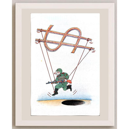 Feng Hui Cang 29x21cm Orijinal Karikatür BOD04097