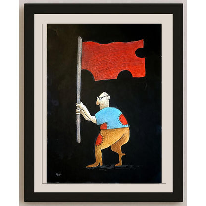 Masoud Ziaei Zardkhashosei 29x21cm Orijinal Karikatür BOD04098