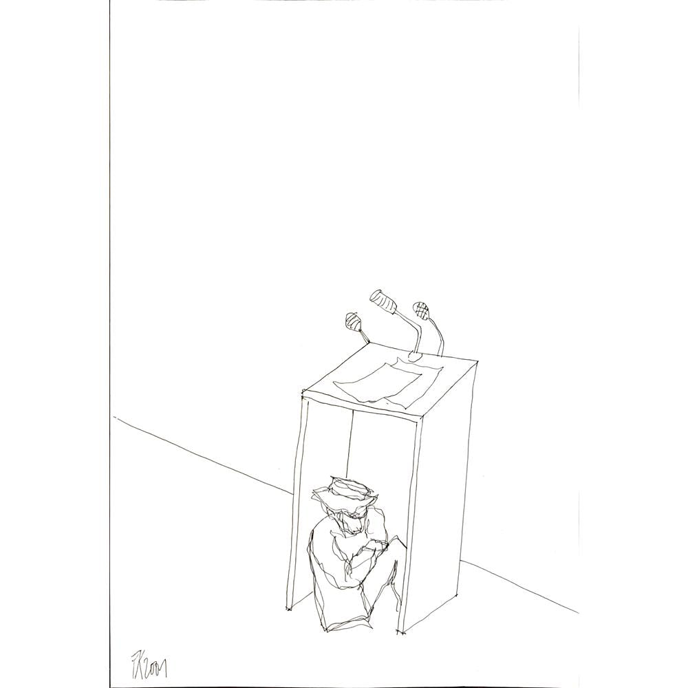 Fedor Kritovak 29x21cm Orijinal Karikatür BOD04102