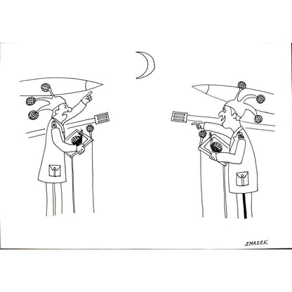 Stanko Zmazek 29x21cm Orijinal Karikatür BOD04103