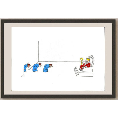Wang Zhu Hua 29x21cm Orijinal Karikatür BOD04104