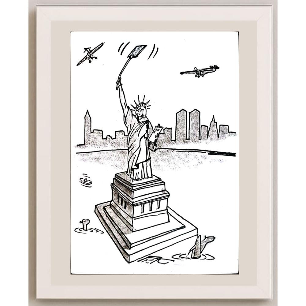 Frantisek Kratochvil 29x21cm Orijinal Karikatür BOD04110