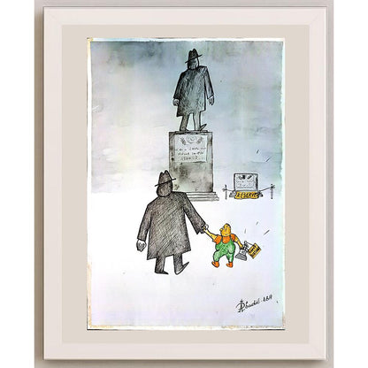 Predrag Abadic 29x21cm Orijinal Karikatür BOD04111