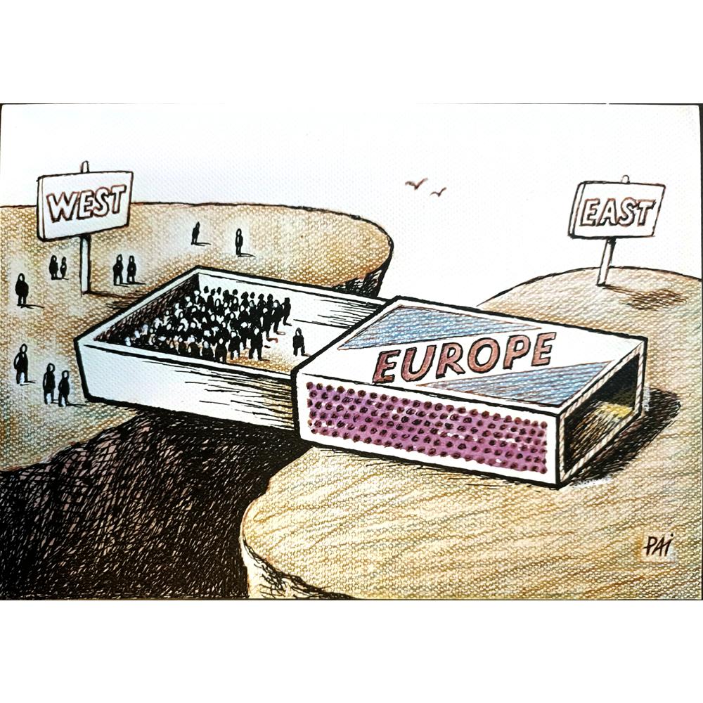 Julian Pena Pai 29x21cm Orijinal Karikatür BOD04112