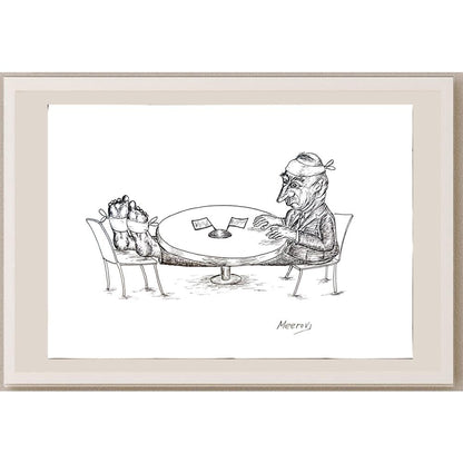 Meerov Vladimir 33x23cm Orijinal Karikatür BOD04114