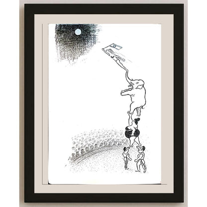 Yosef Fayer 33x23cm Orijinal Karikatür BOD04116