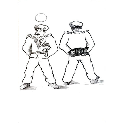 Yosef Fayer 33x23cm Orijinal Karikatür BOD04118