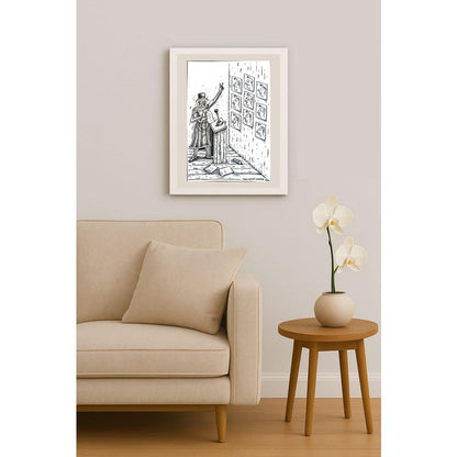 Porumbita Mihaita 29x21cm Orijinal Karikatür BOD04127