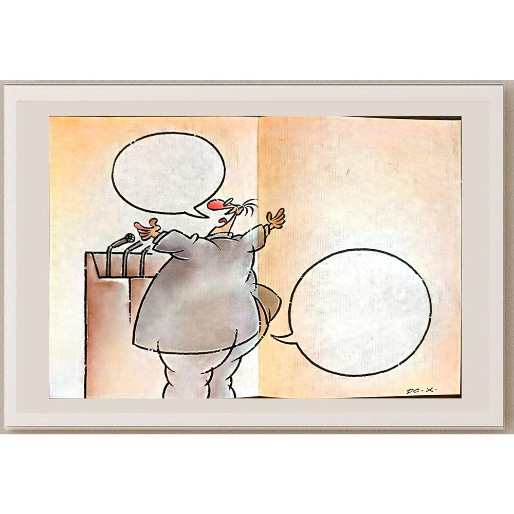 Dachuan Xia 29x21cm Orijinal Karikatür BOD04130