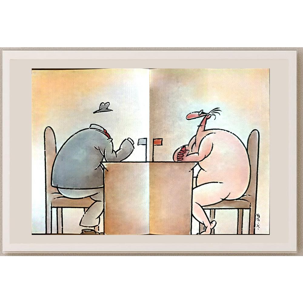 Dachuan Xia 29x21cm Orijinal Karikatür BOD04131