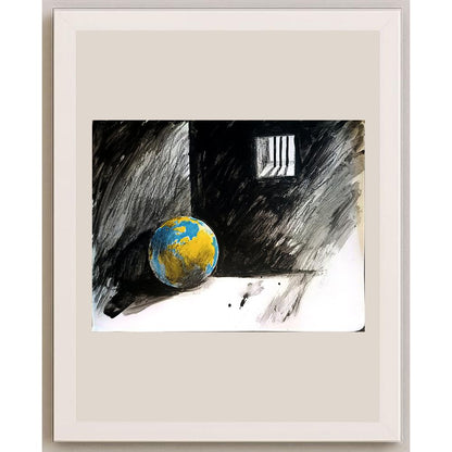 Stojan Dechev 35x25cm Orijinal Karikatür BOD04134