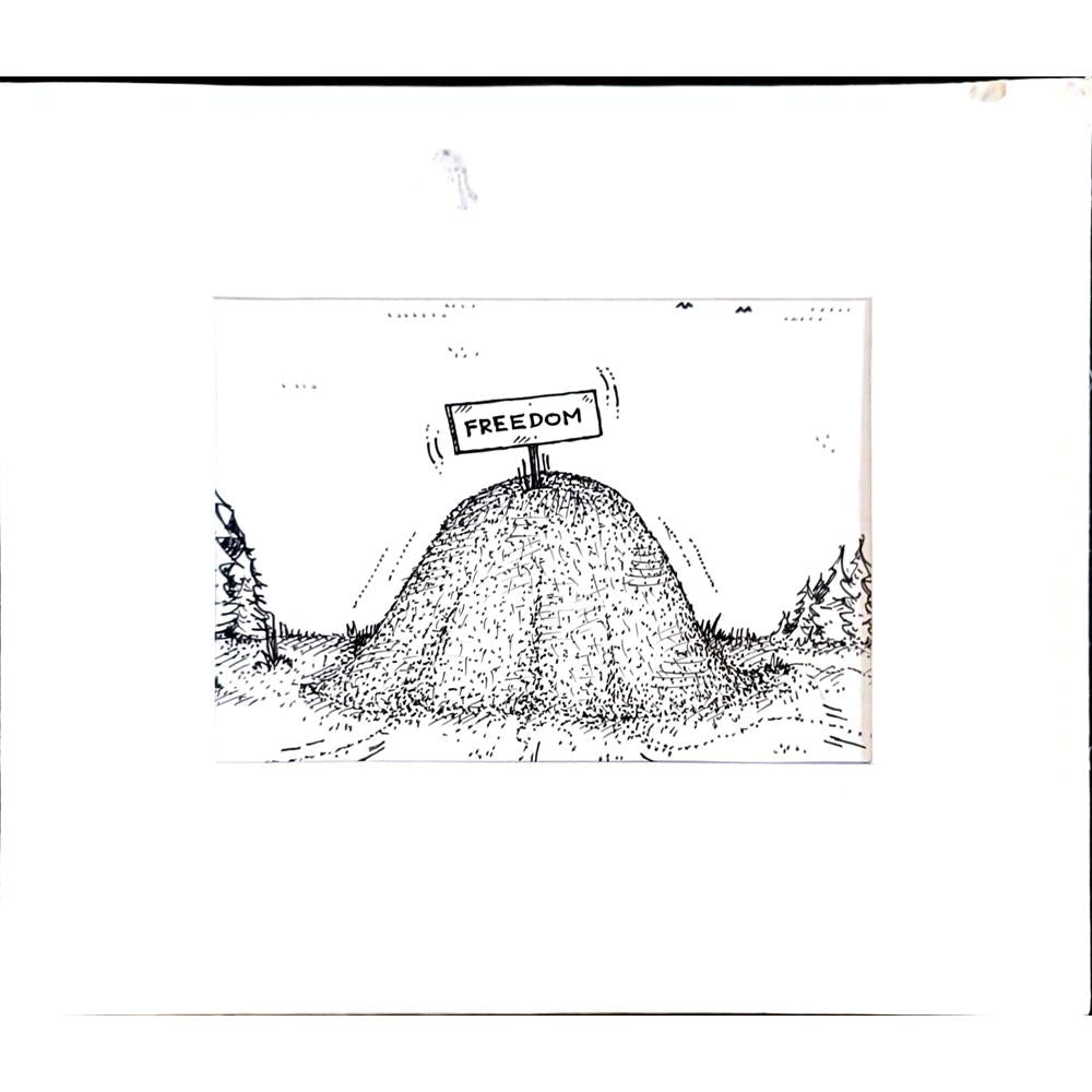 Vladimir Kuba 17x12cm Orijinal Karikatür BOD04139