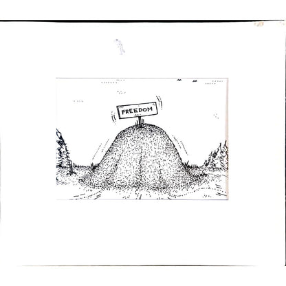 Vladimir Kuba 17x12cm Orijinal Karikatür BOD04139