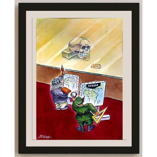 Jiang Lidong 28x18cm Orijinal Karikatür BOD04140