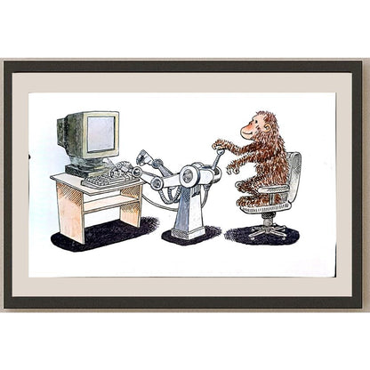 Ma Heng Chao 27x16cm Orijinal Karikatür BOD04142