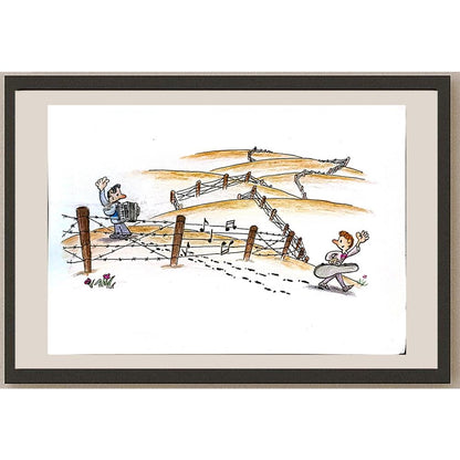 Ma Heng Chao 27x20cm Orijinal Karikatür BOD04143