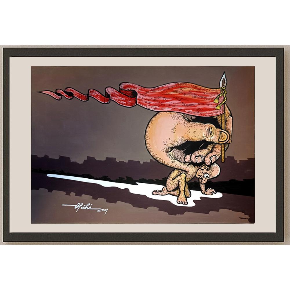 Vladimir Crivoi 29x21cm Orijinal Karikatür BOD04146