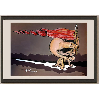 Vladimir Crivoi 29x21cm Orijinal Karikatür BOD04146
