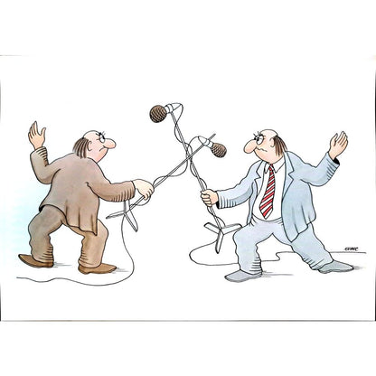 Roman Kubec 29x21cm Orijinal Karikatür BOD04155