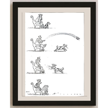 Ali Divandari 29x21cm Orijinal Karikatür BOD04157