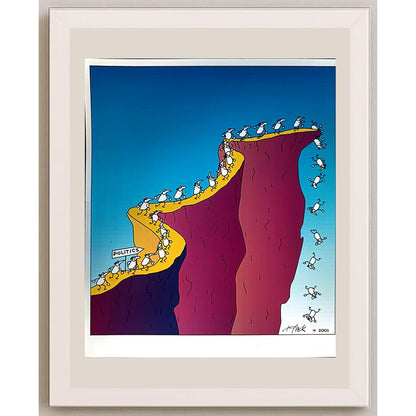 Tomek Woloszyn 20x20cm Orijinal Karikatür BOD04158