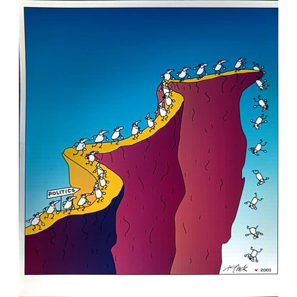 Tomek Woloszyn 20x20cm Orijinal Karikatür BOD04158