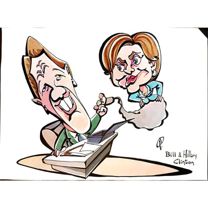 Mercedes Dominguez 29x21cm Orijinal Karikatür BOD04159