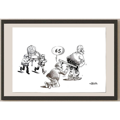 Juan Francisco Villarruel 27x20cm Orijinal Karikatür BOD04160