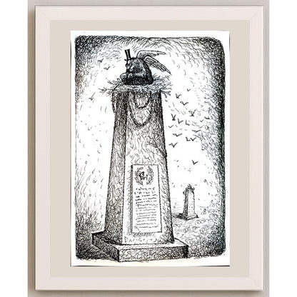 Pari Mohammad Nabi 29x21cm Orijinal Karikatür BOD04163