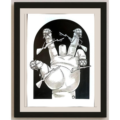 Gennady Chegodayev 29x21cm Orijinal Karikatür BOD04171