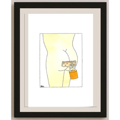 Louis Postruzin 29x21cm Orijinal Karikatür BOD04174