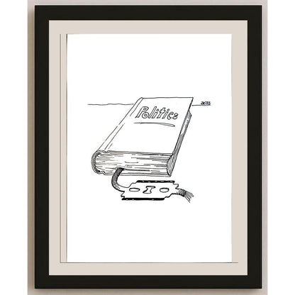 Winfried Besslich 29x21cm Orijinal Karikatür BOD04179