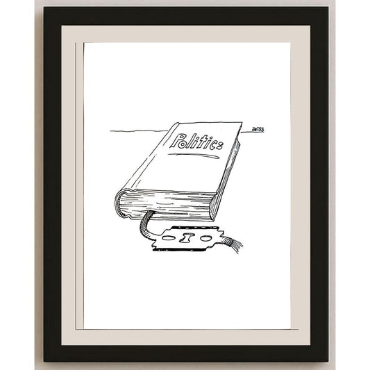 Winfried Besslich 29x21cm Orijinal Karikatür BOD04179