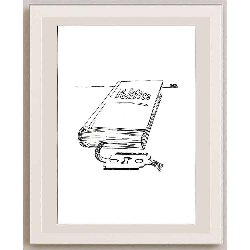Winfried Besslich 29x21cm Orijinal Karikatür BOD04179