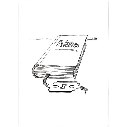 Winfried Besslich 29x21cm Orijinal Karikatür BOD04179