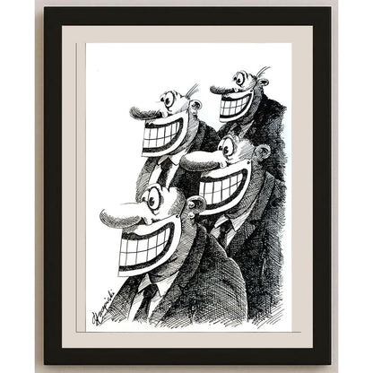 Slawomir Luczynski 29x21cm Orijinal Karikatür BOD04181