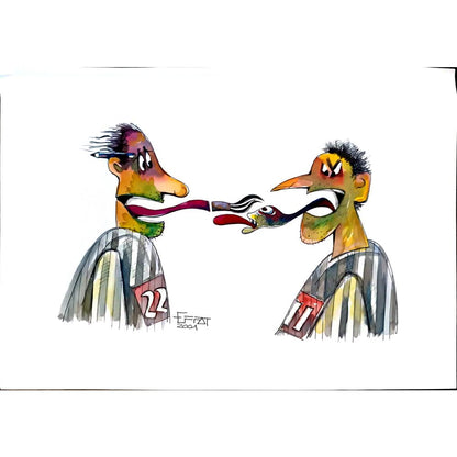Mohammed Effat 29x21cm Orijinal Karikatür BOD04182